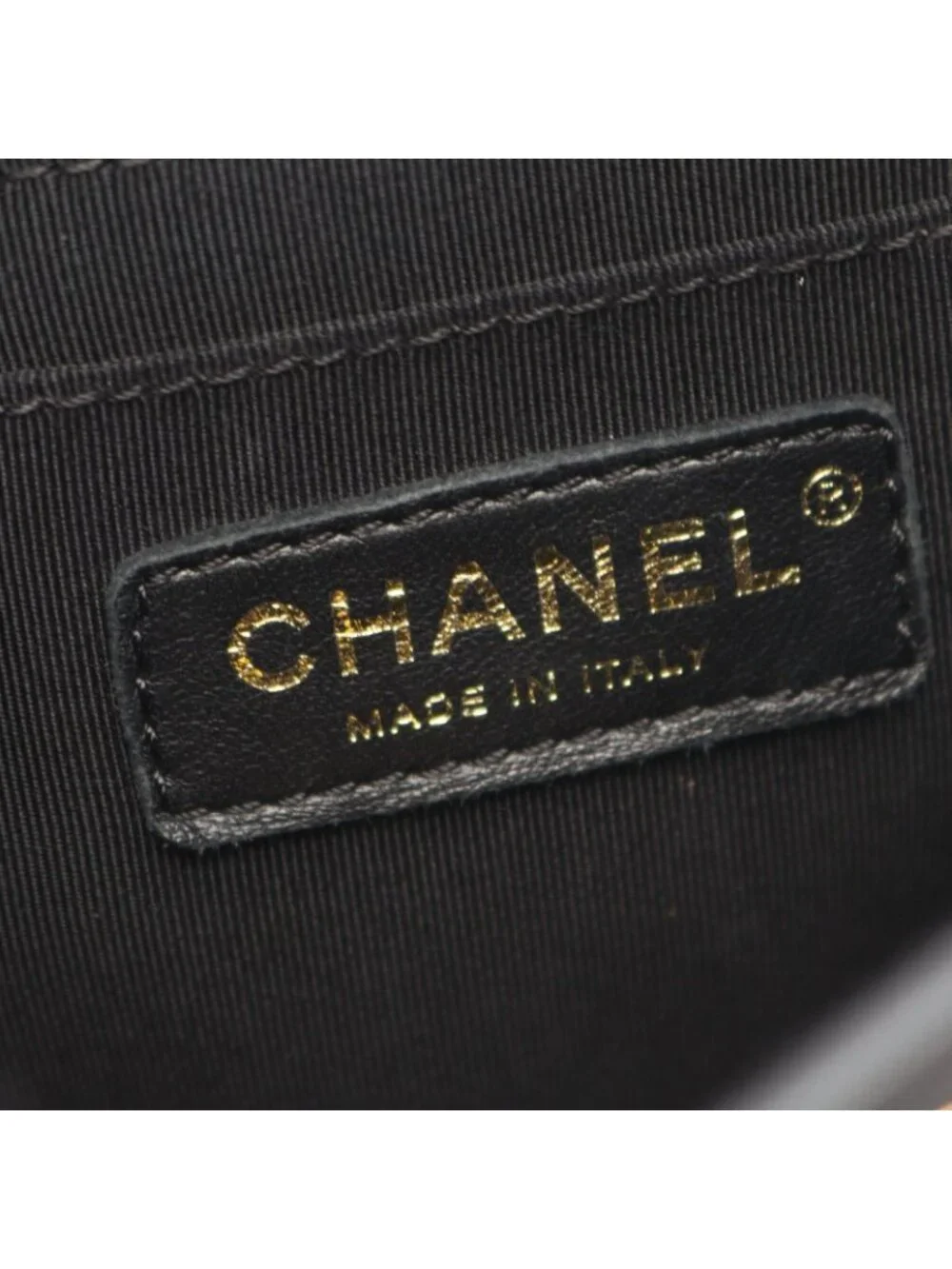 Chanel Backpack Quilted Black Lambskin Chain